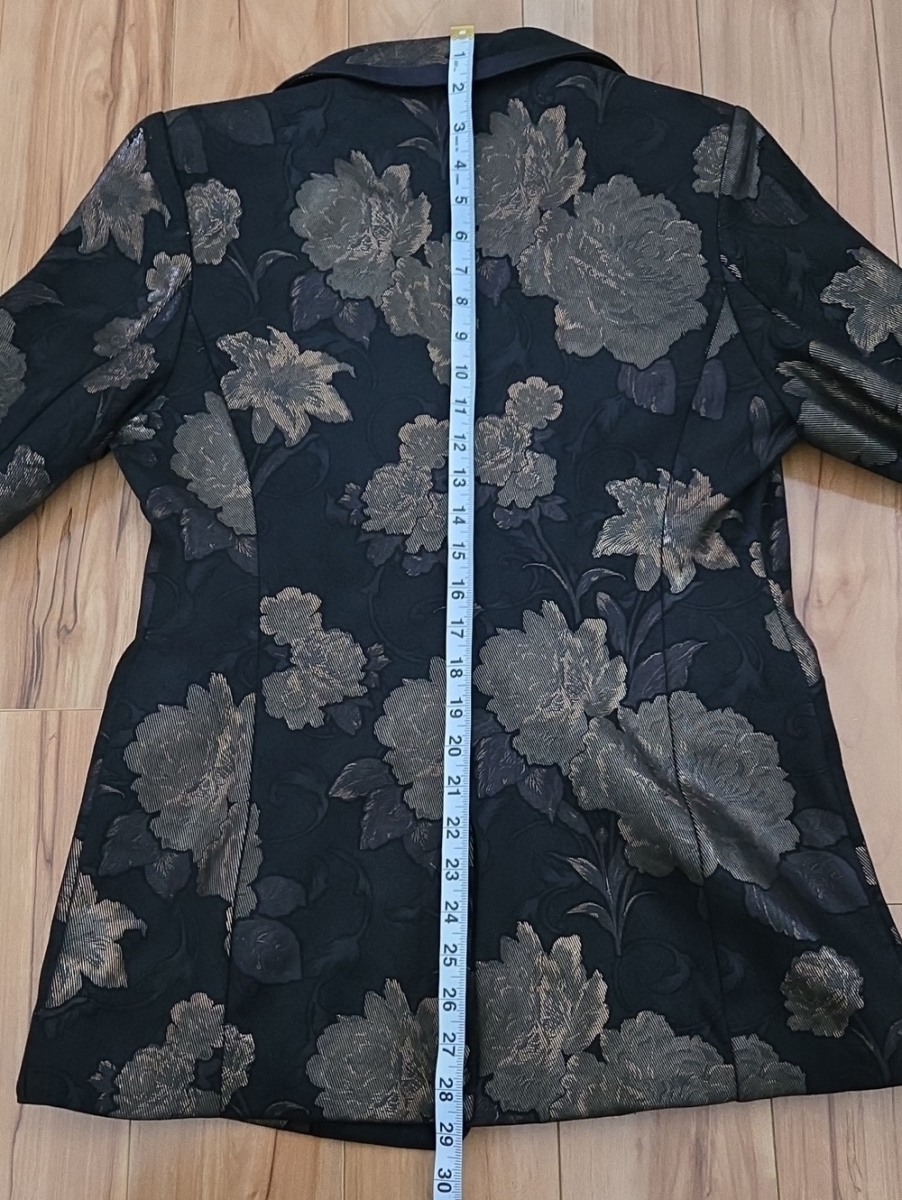 Avec Les Filles Metallic Floral Brocade Blazer Small - Picture 11 of 12